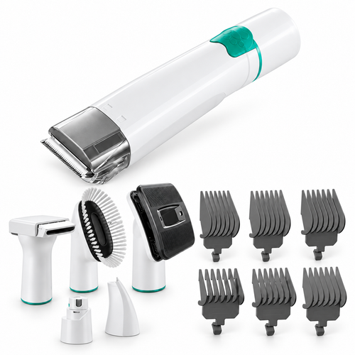 WauLiebe 7-in-1 Fellpflege-Set mit Absaugung